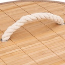 Round Bamboo Laundry Basket