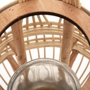 Basket Lantern with Handle 37.5cm