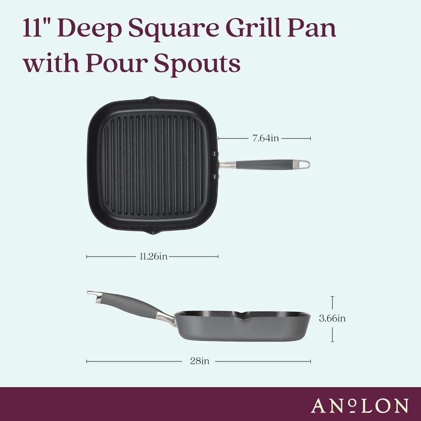 Anolon Advanced Square Grill Pan 11in