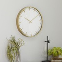 White & Gold Clock 20in 