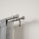 Cappa Double Rod 66-120 inch Black