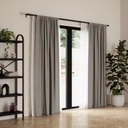Cappa Double Rod 66-120 inch Black