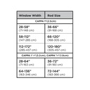 Cappa Double Rod 66-120 inch Black