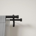 Cappa Double Rod 120-180 inch Black