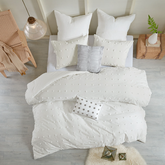 Brooklyn King Comforter Set Ivory