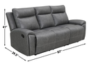 Gaston Manual Reclining Sofa with Drop-Down Console