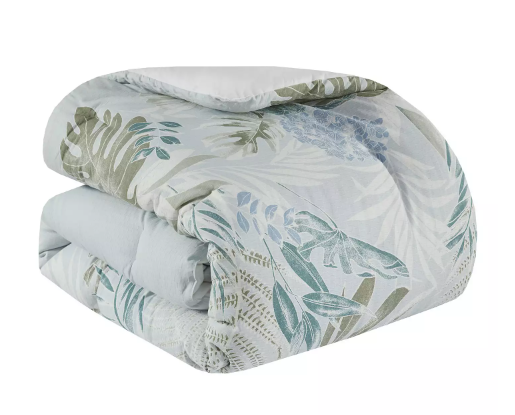 Kiawah Island 6 Piece Oversized Cotton Queen Comforter Set with Throw Pillow