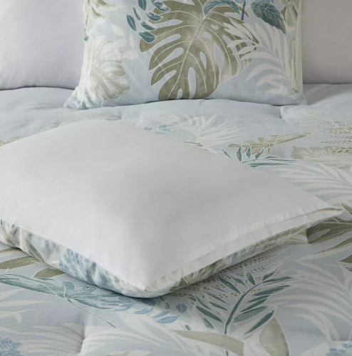Kiawah Island 6 Piece Oversized Cotton Queen Comforter Set with Throw Pillow