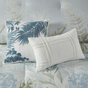 Kiawah Island 6 Piece Oversized Cotton Queen Comforter Set with Throw Pillow