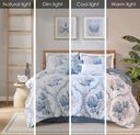 Pismo Beach 6 Piece Oversized Cotton King Comforter Set with Throw Pillows