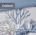 Pismo Beach 6 Piece Oversized Cotton Queen Comforter Set with Throw Pillows