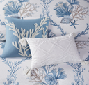 Pismo Beach 6 Piece Oversized Cotton Queen Comforter Set with Throw Pillows