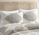 Ibiza 4 Piece Printed King Comforter Set with Throw Pillow