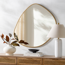 Pebble Gold Mirror 37x36in