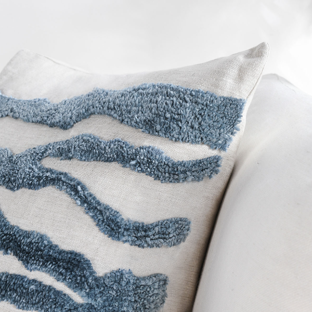 Passage Capri Blue Pillow 22in