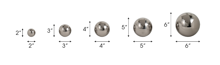 Adagio Sphere Deco Balls 2/3/4/5/6 in