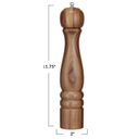 Acacia Wood Salt & Pepper Mill 12in