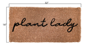Plant Lady Natural Coir Doormat 32x16in