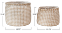 Round Seagrass Baskets Lg