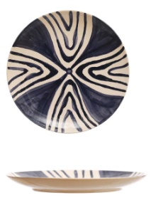 Topanga Hand-Painted Stoneware Dessert Plate Assorted 8in