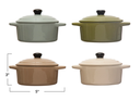 Verdant Stoneware Mini Baker Earth Tone 5in Assorted