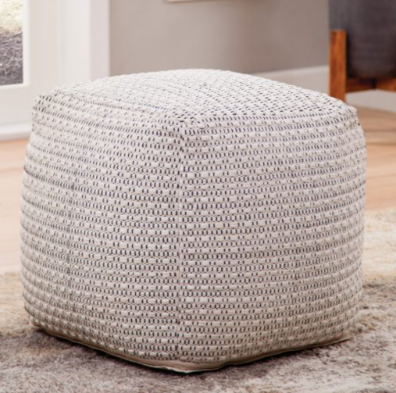 Hakim Handwoven Pouf