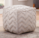 Kenzari Handwoven Pouf