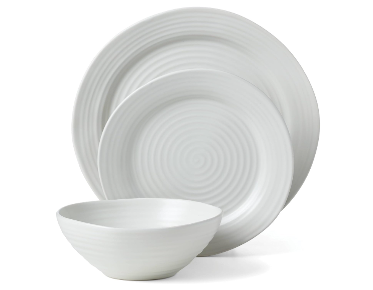 Oneida Ridge White 12-Pce Dinnerware Set