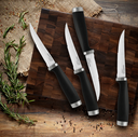 Hampton Forge Epicure Black Steak Knives Set of 4