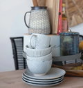 Grey Textured Stoneware Mug Assorted