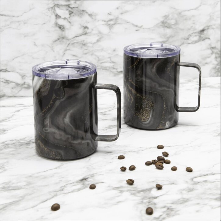 Geo Coffee Mug 16oz Black