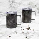 Geo Coffee Mug 16oz Black