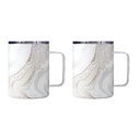Geo Coffee Mug 16oz White