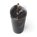 Geo Straw Tumbler 24oz Black