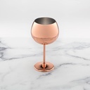 Metal Balloon Wine Glass 12oz Copper Set of 4