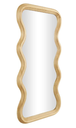 Wavy Wall Mirror Light Brown 20in x 39in