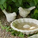 Talia Terracotta Bird Bath 10in