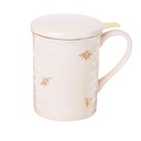 Annette Honeycomb Ceramic Tea Mug & Infuser