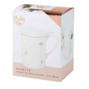 Annette Honeycomb Ceramic Tea Mug & Infuser