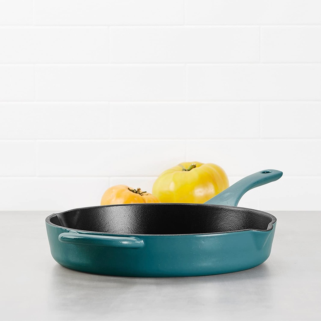 Ayesha Cast Iron Skillet Blue 10 Inch