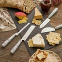 Tiles Cheese Knife Set 4pc