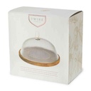 Modern Manor Slate & Acacia Cheese Board With Dome