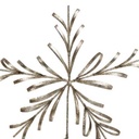 Gold Snowflake Tree Topper 12in