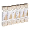 Gold Tree Christmas Crackers Set of 6