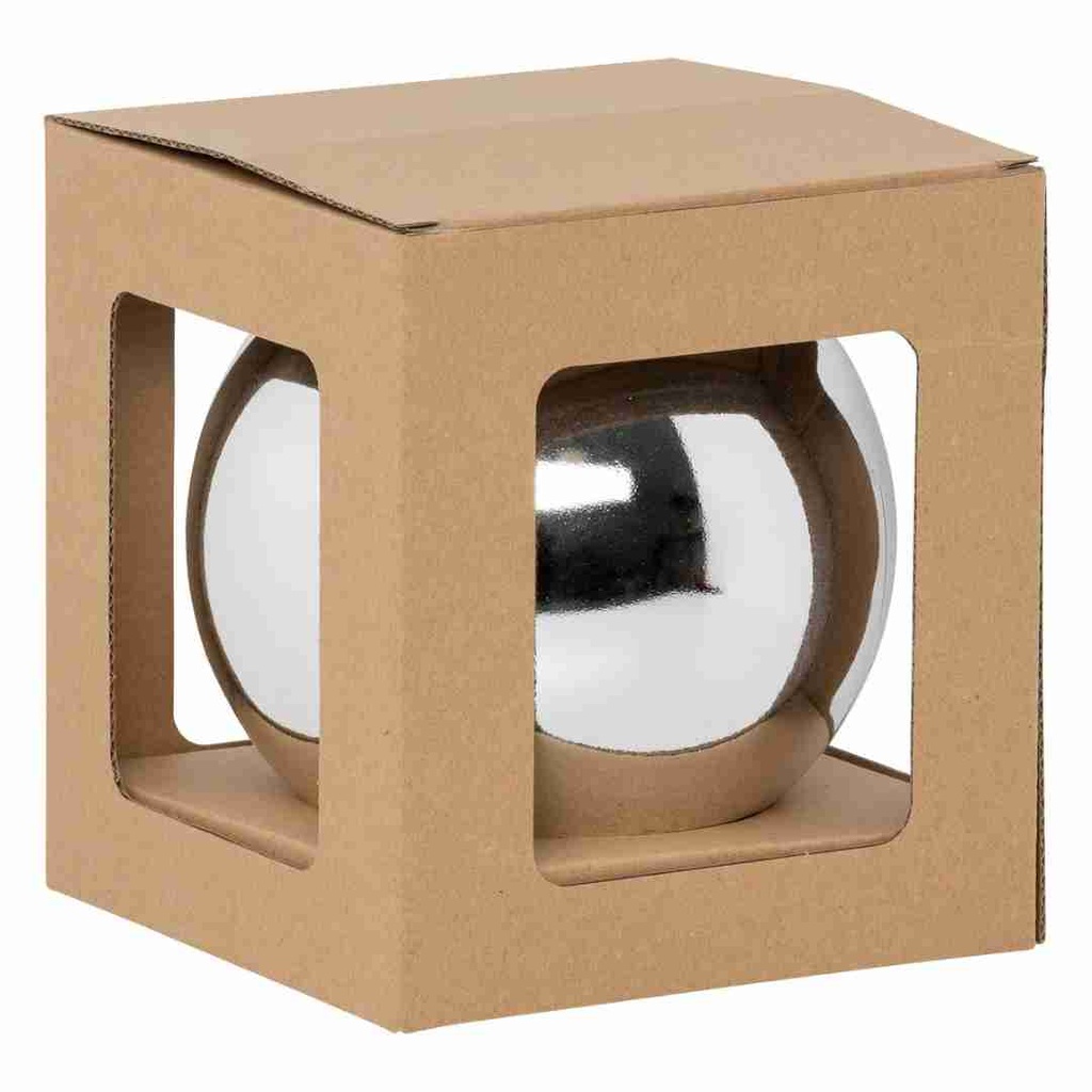 Silver Ball Ornament 6in