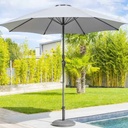 Sisko Grey Outdoor Umbrella with Base