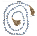 Blue Beaded Garland 83in
