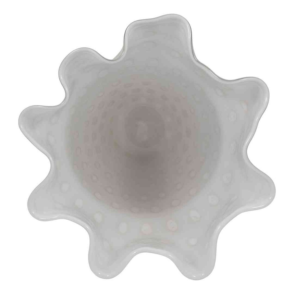 Meira Ivory Bouquet Glass Vase 20in
