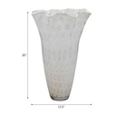 Meira Ivory Bouquet Glass Vase 20in