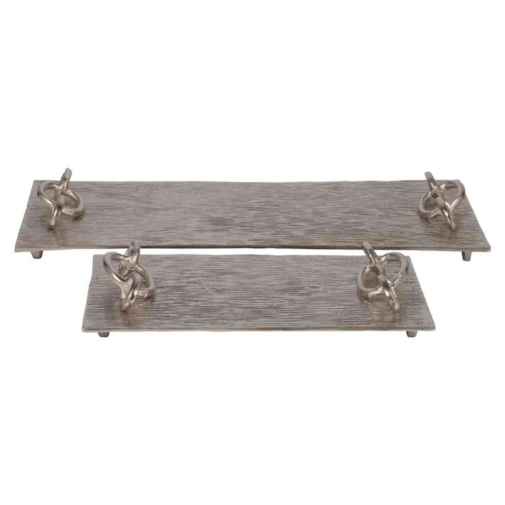 Rada Silver Link Tray 14in